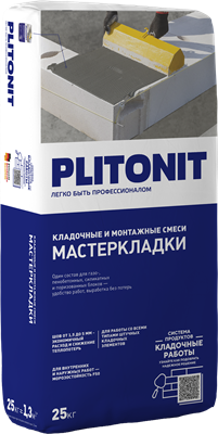 ПЛИТОНИТ Мастер Кладки, клей для газобетона и пеноблоков (25кг) gv2-0B-JjM_2dgQe3fmkU0 - фото 13043