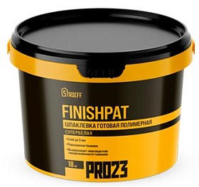 Шпатлевка СТРОЕФФ Finishpat финишная полимерная готовая 18 кг sMbxOp2LgV0i3WLrRIOcu2 - фото 13088