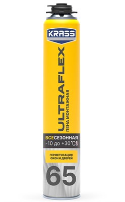 KRASS ULTRAFLEX 65 ПЕНА МОНТАЖНАЯ ПИСТОЛЕТНАЯ ВСЕСЕЗОННАЯ (0,80л) DYOTLcF8iupytpmJKgqGm1 - фото 14639