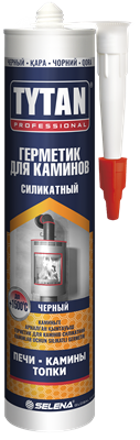 ТИТАН Герметик Силикатный для Каминов черный  (+1500*С), 280мл 55498/74775 Z8aL3LPJgBS7LStlgWSGR0 - фото 15501