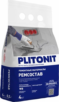 ПЛИТОНИТ РемСостав  для стен, полов внутри и снаружи сухих и влажных помещений (4кг) 9Rer9sgyi8KCPcm-qWNbD1 - фото 15729