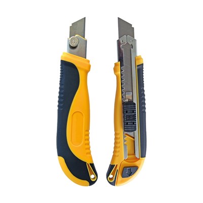 БИБЕР 50119 Нож строительный  усилен. с доп. кр. фикс.+ 3 з/лезв. 18 мм 45nsb73QgviJEQkLOXiu22 - фото 15770