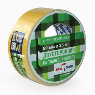 Klebebander Двусторонняя полипропиленовая лента 50мм х 25м в и/у ECPRVJAtgr6MXzf6DnLAu0 - фото 15834