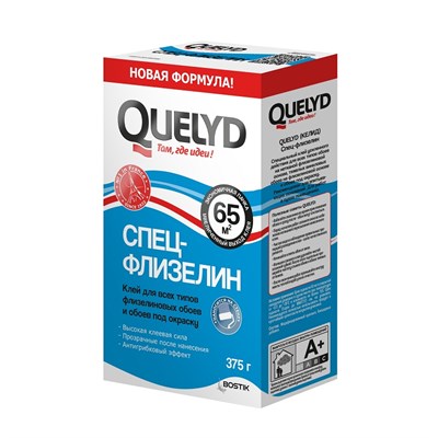Клей для обоев Quelyd Спец-Флизелин (0,375 кг) 65 м² 2499998 - фото 17611
