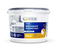 ЛАКРА КРАСКА ФАСАДНАЯ ЛАТЕКСНАЯ БЕЛОСНЕЖНАЯ (6,5кг) А 8306489
