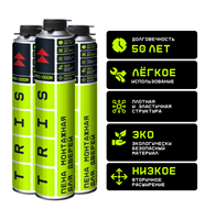 TRIS PRO-DOOR Монтажная пена для дверей (1000мл) IaahRotfjr6G0kxUpSccN1